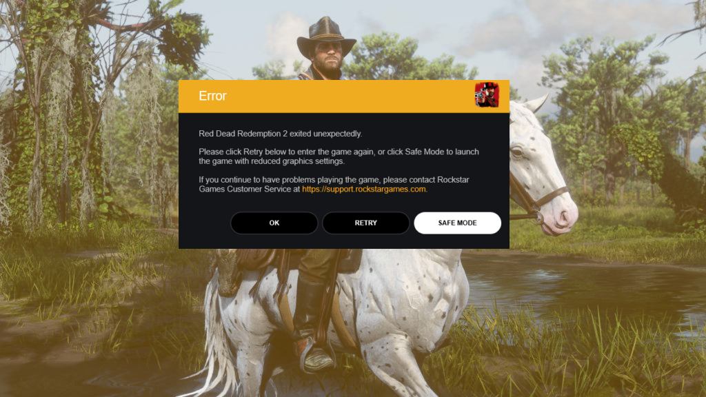 Rdr 2 unknown error fff что делать