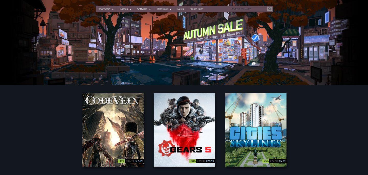 Steam autumn sale features discounts on thousands of games VGC