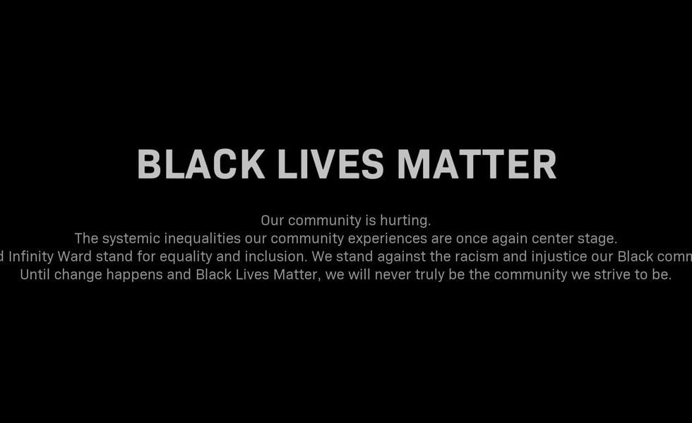 Call of Duty has added Black Lives Matter support before every match | VGC