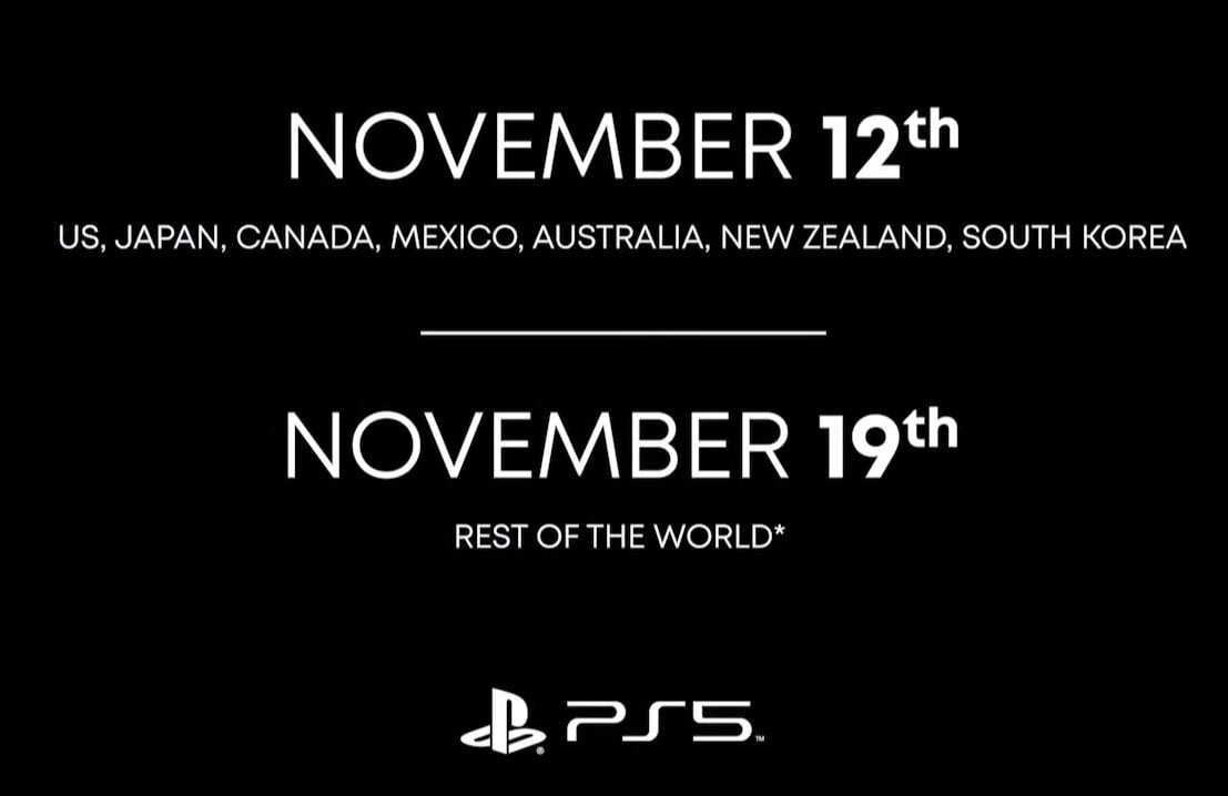 when is the official release date of ps5