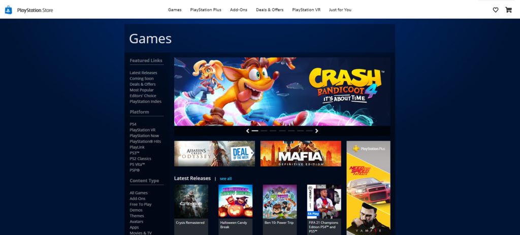 playstation store free to play