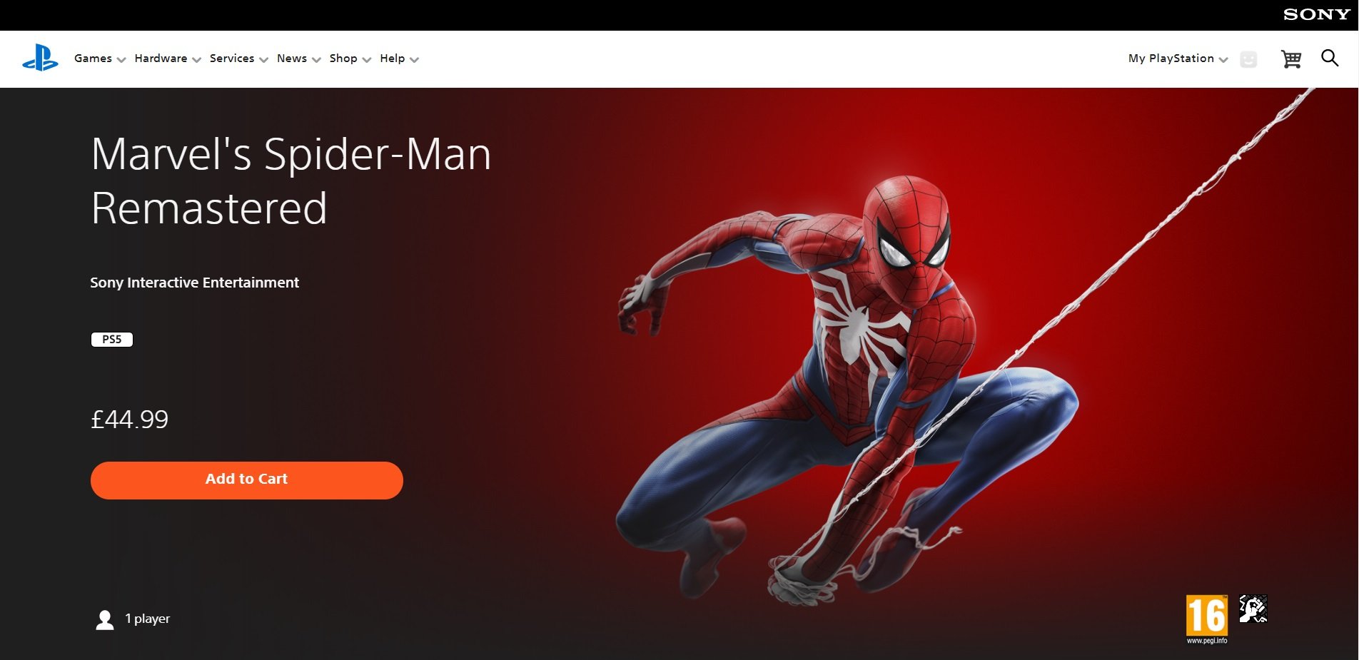 ps4 store spiderman