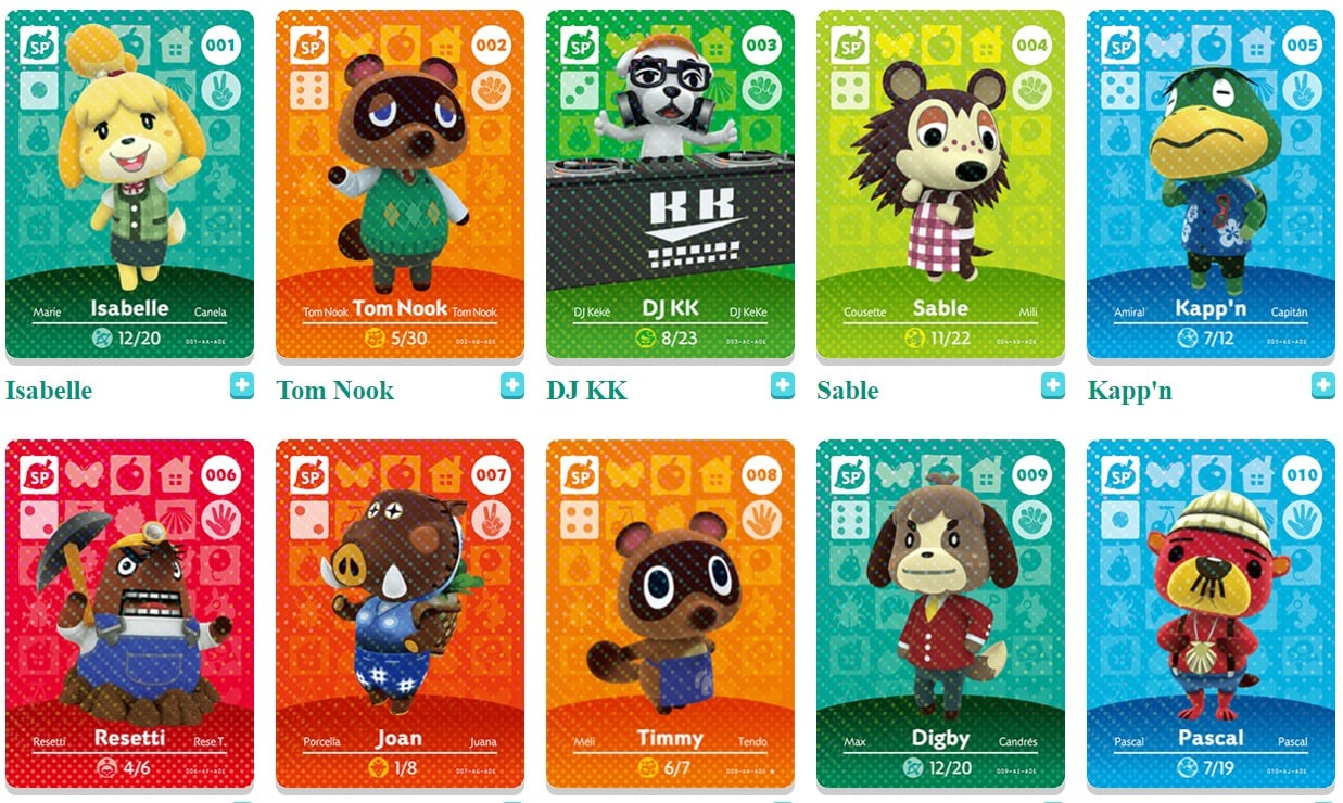 what are animal crossing amiibo cards used for