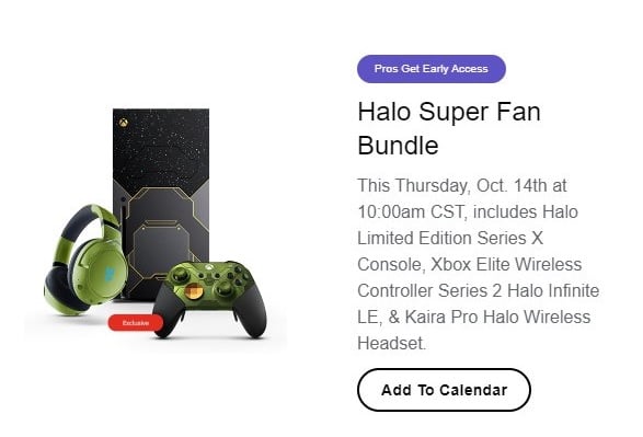 Microsoft Xbox Series X/One Elite Series 2 Halo Infinite Limited