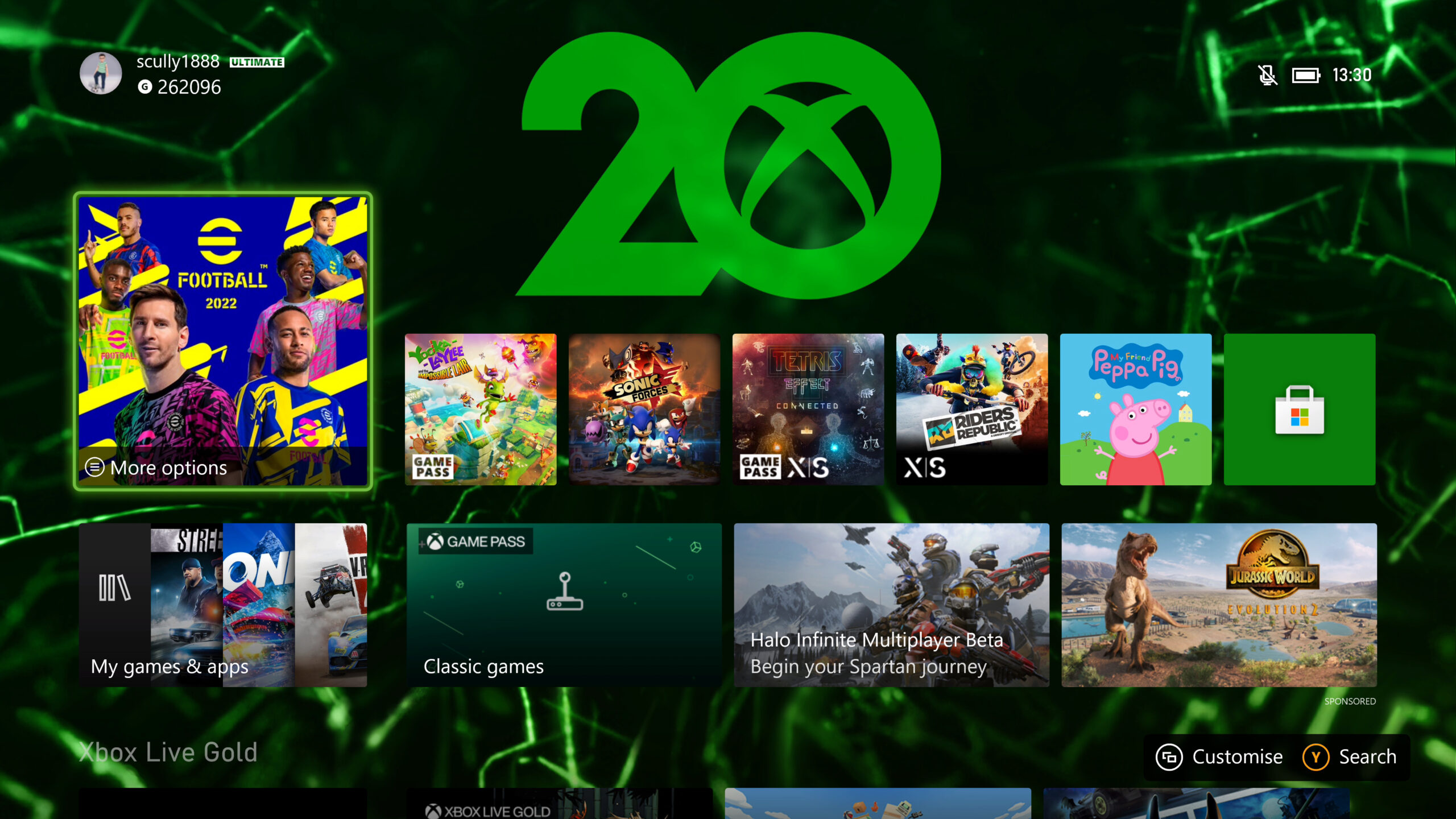 Un fond d'écran sur le thème de la Xbox 360 proposé sur Xbox Series X/S - -  Gamereactor