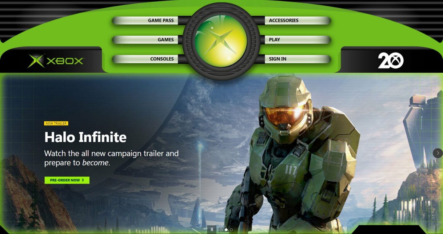 Xbox’s website has been given a new look inspired by the original Xbox ...