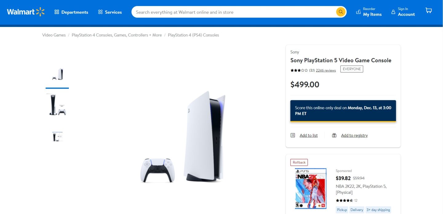 PS5 Consoles Will Be On Sale At Walmart Today | VGC