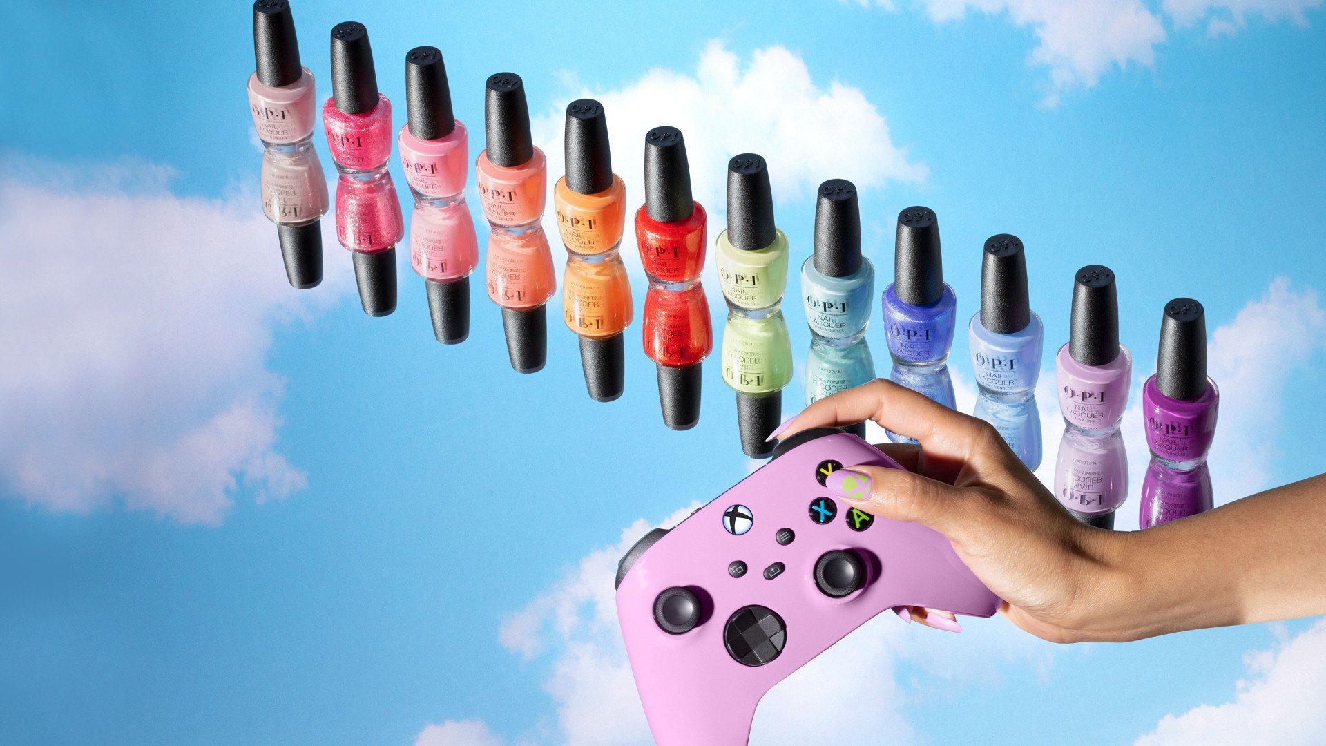 Xbox has partnered with OPI for a nail polish set, DLC and custom