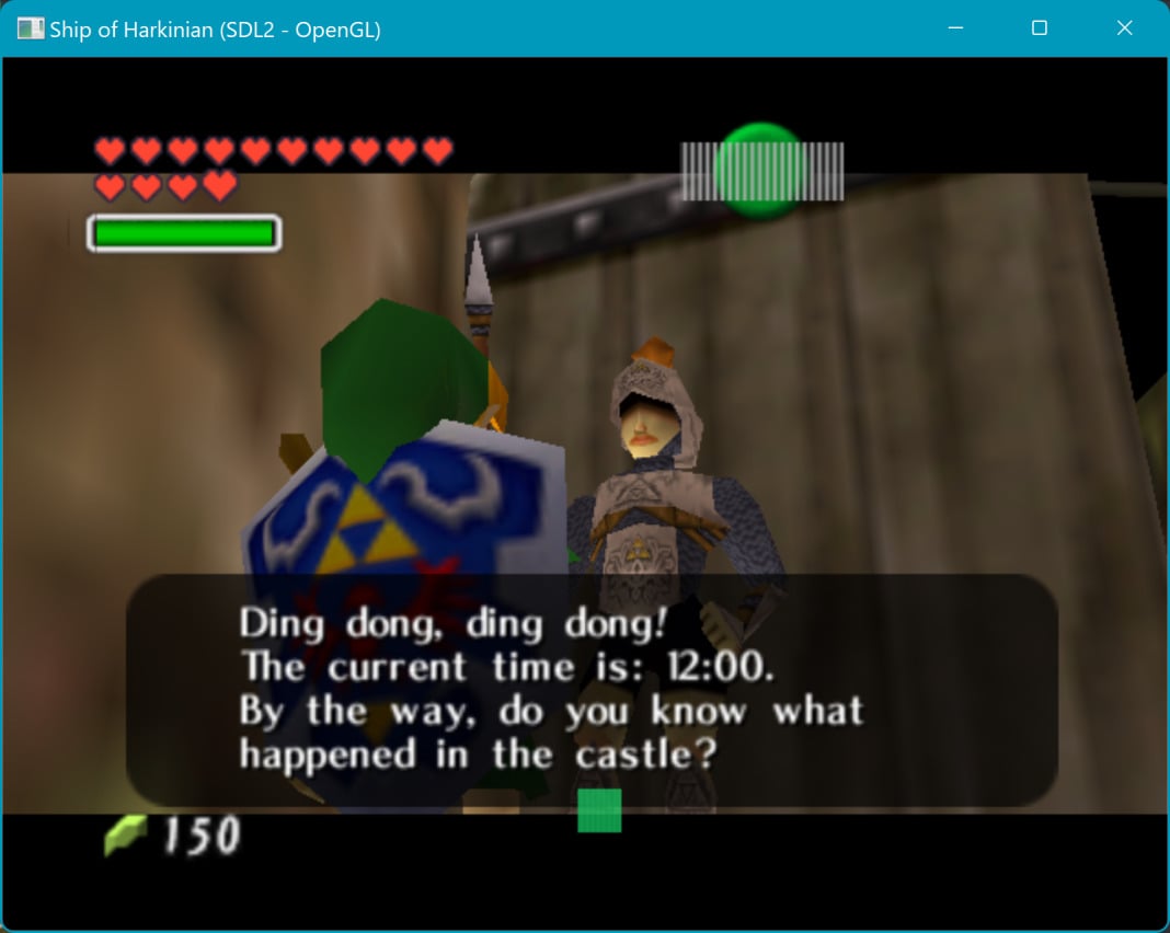 Zelda: Ocarina of Time PC port gameplay 