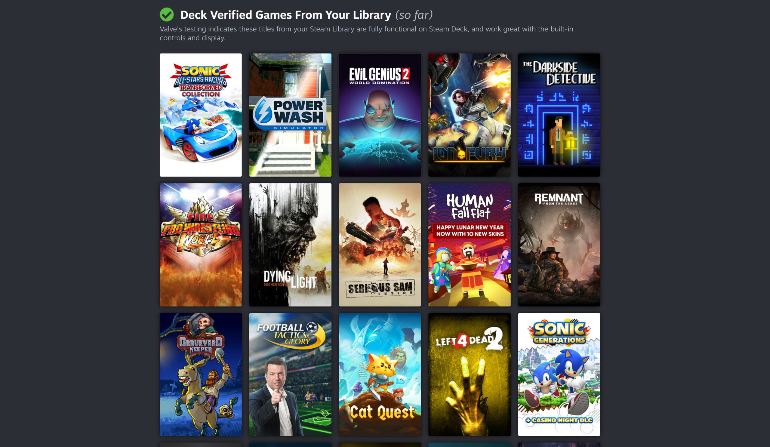 First List Of Steam Deck Verified Games Revealed