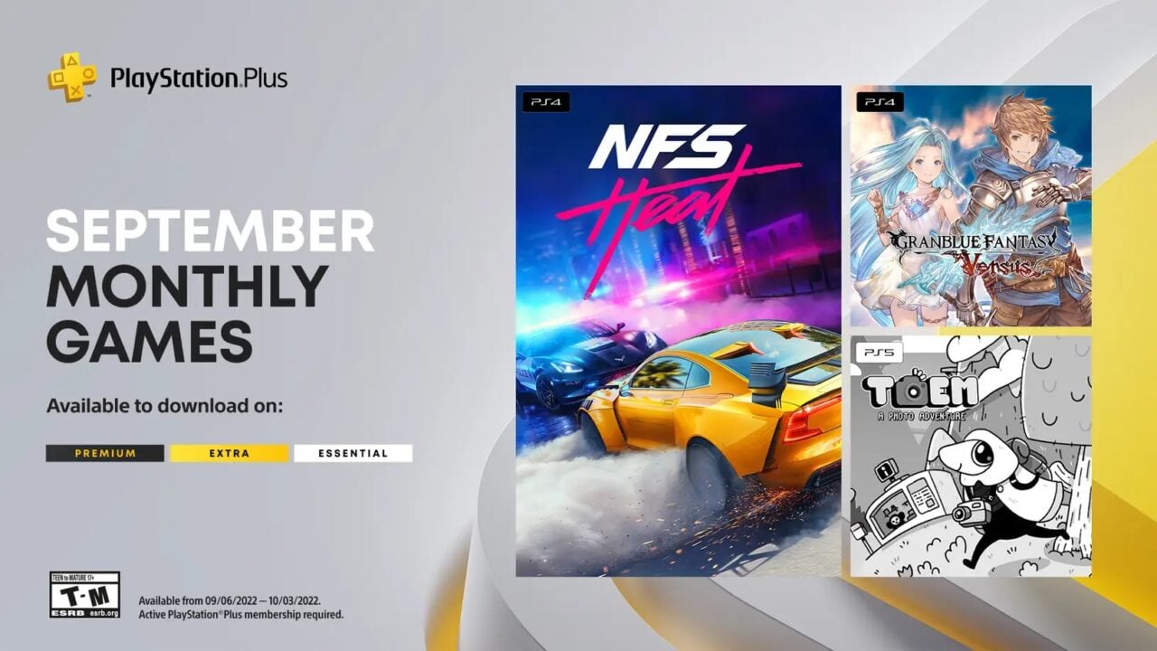 September’s PlayStation Plus Essential, Extra and Premium games