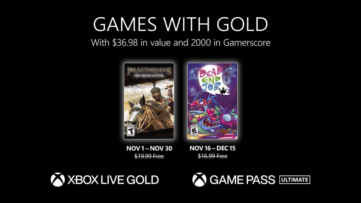 Xbox - November 2019 Games with Gold 