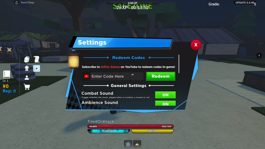 Roblox Kaizen codes January 2024 (Gojo update) Double XP, free spins