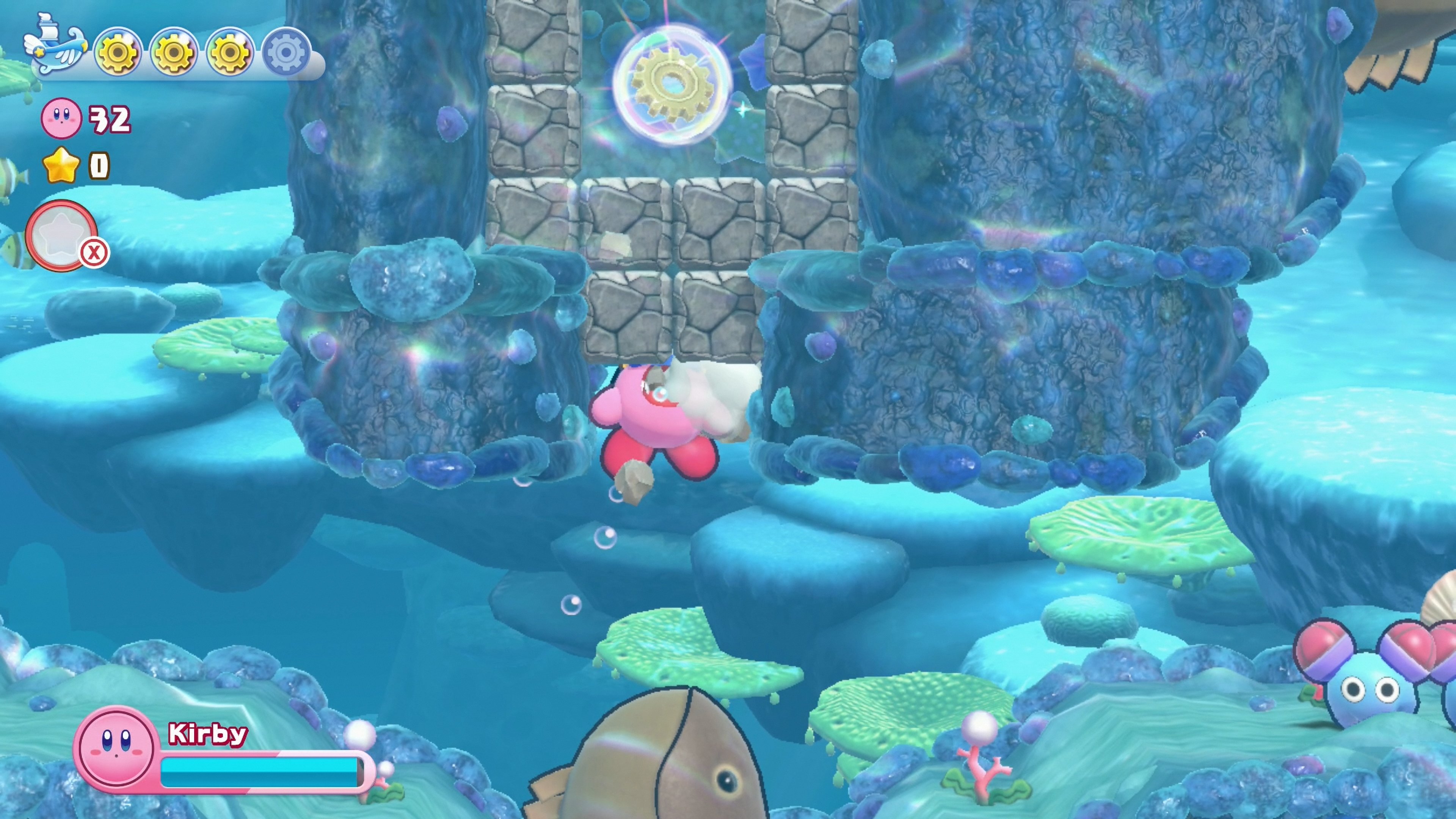 Kirby's Return to Dream Land Deluxe Energy Spheres: Level 3 Onion Ocean  locations