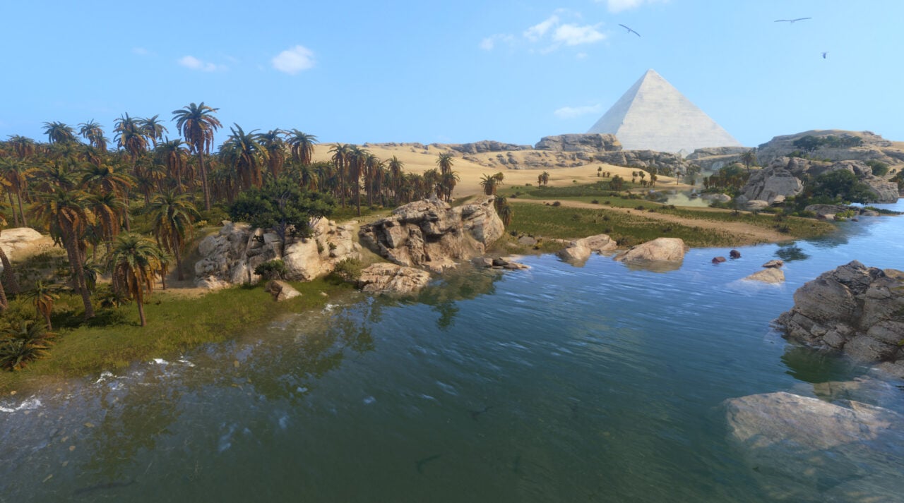 Total War Pharaoh Has Been Announced Ahead Of An October Release VGC   Total War Pharaoh Oasis Daytime 1280x713 