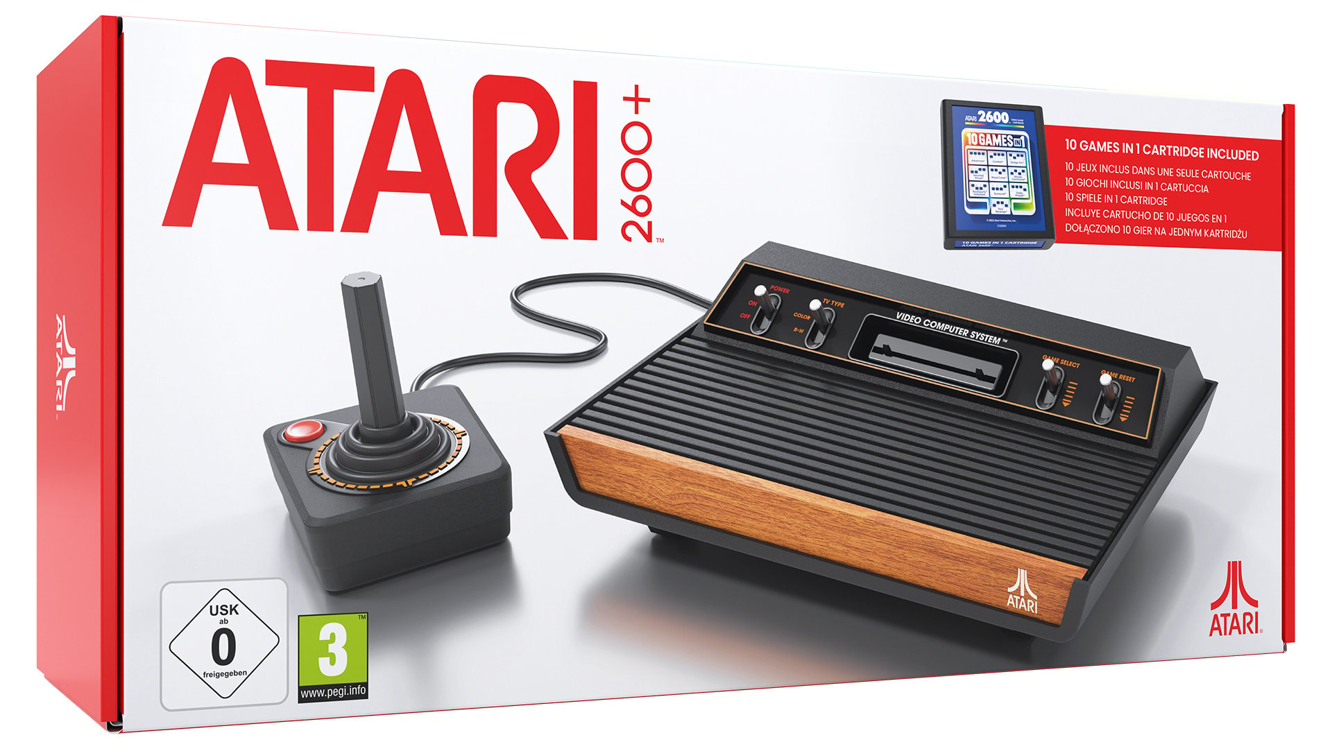 The Atari 2600+ is a modern version of Atari’s classic console which