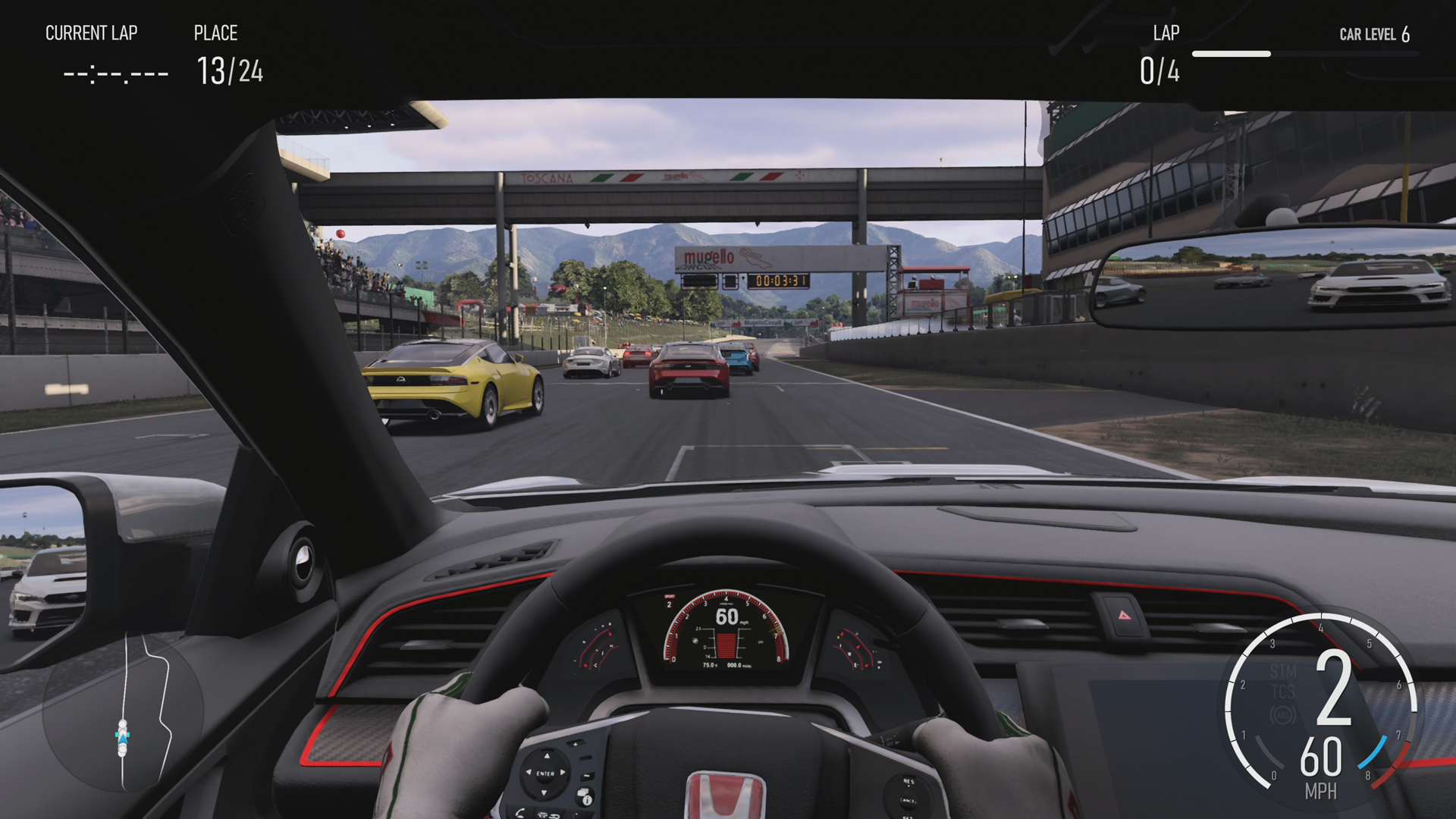 Race Cars Driving Road Online Platform Video Game Level Concept