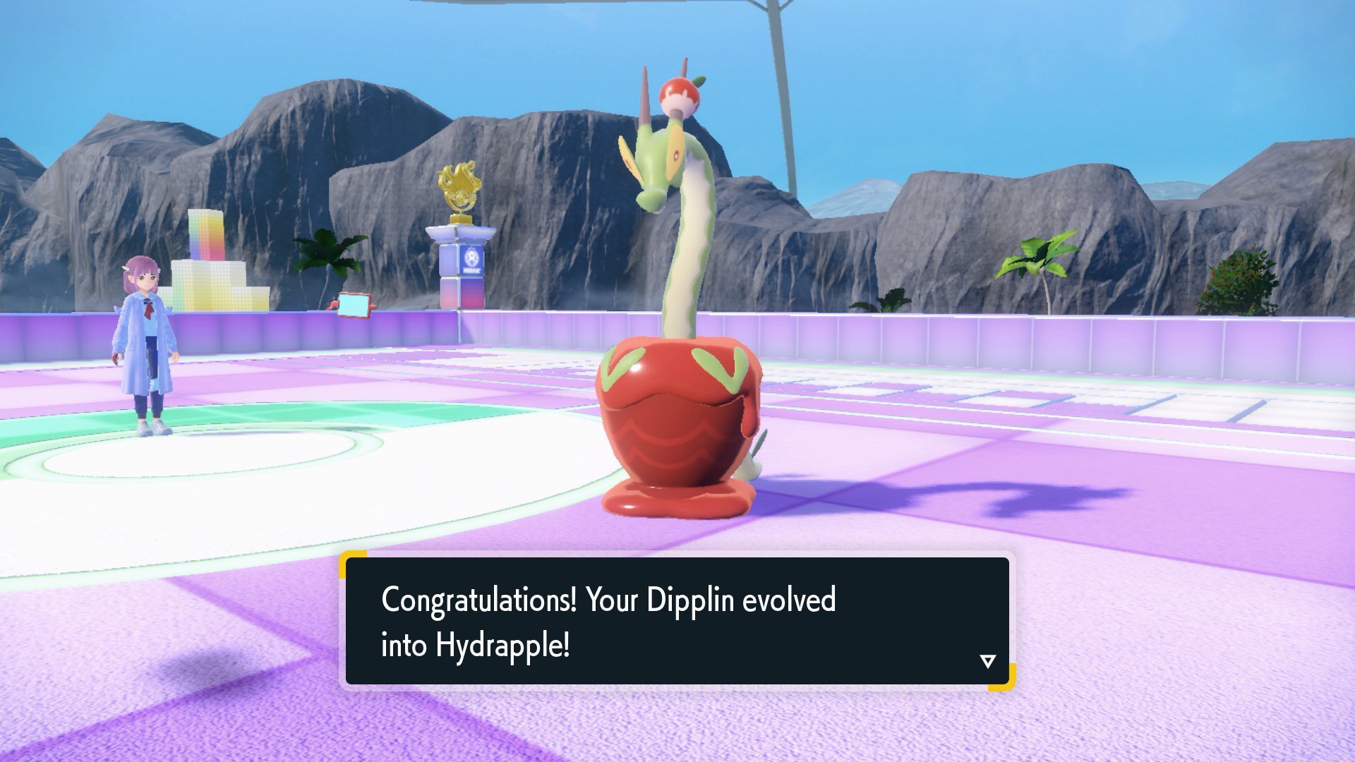 How to evolve Dipplin in Pokémon Scarlet/Violet: The Indigo Disk