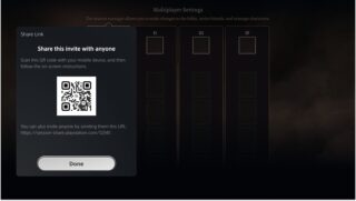 PlayStation players can now join parties via QR code