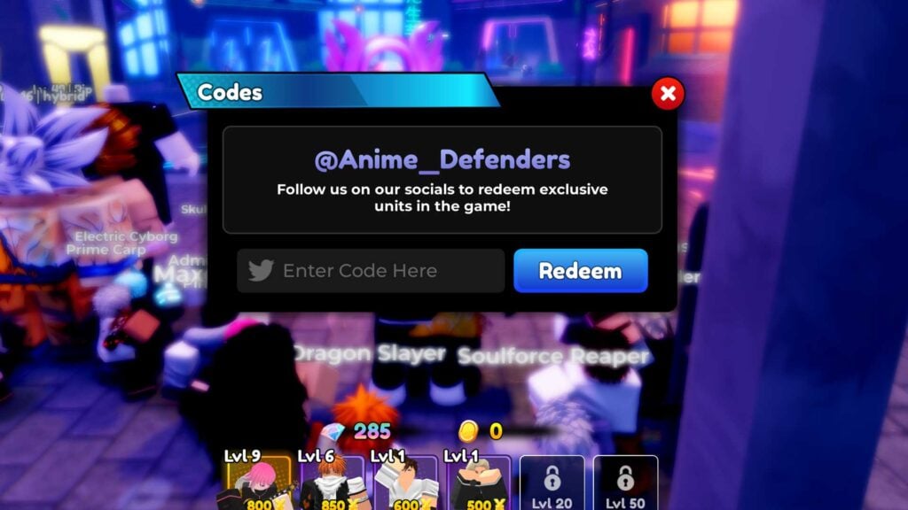 Anime Defenders Codes 2024 Wiki Lissi Phyllis