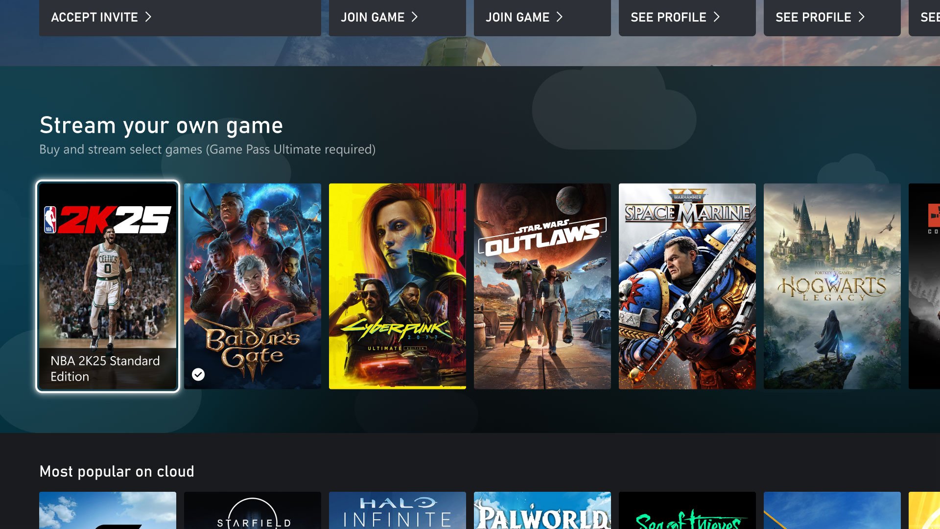 Xbox Cloud Gaming now lets players stream select games they own