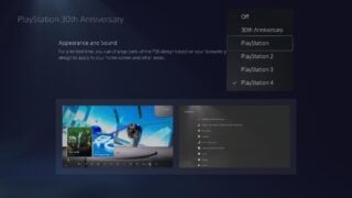 PS5 adds limited-time PS1 boot-up and customizable themes based on previous consoles